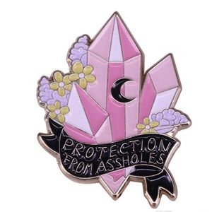 🔮PROTECTION FROM A**HOLES PIN🔮 cutest accessory for bags and keychains.